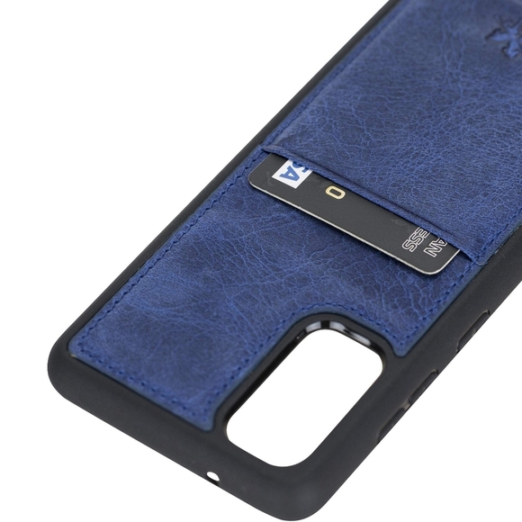 Venito- Antique DrkBlue Capri Snap On Leather Wallet Case for Samsung Galaxy S20 - Picture 4 of 4